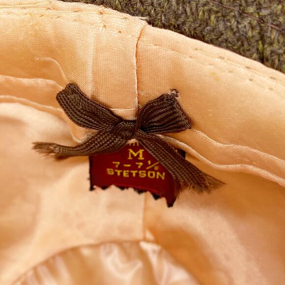 Vintage Stetson Fedora Water Repellent Brown Wool M 7-7.5 - Picture 6 of 12